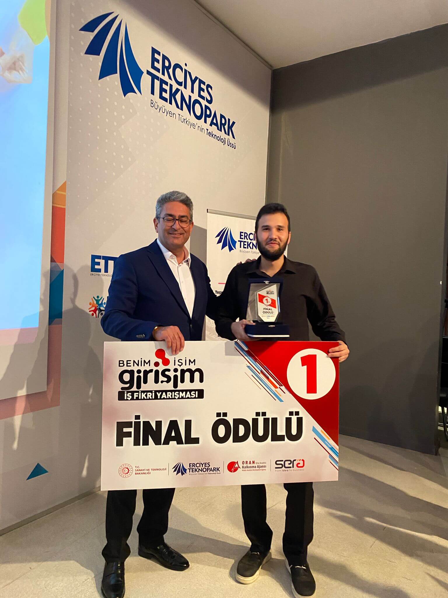 We received a degree from the My Business Startup competition in cooperation with Kayseri Technopark – Oran Development Agency and won 45.000₺ and an office award.