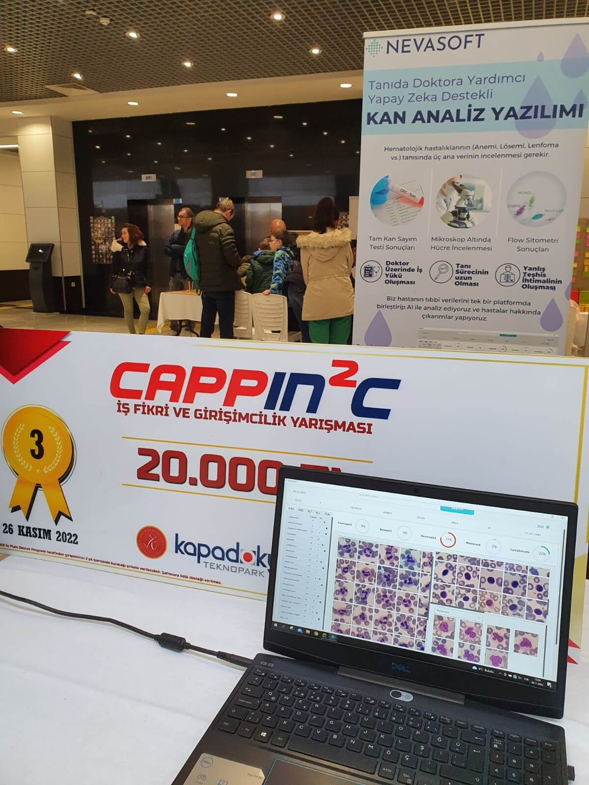 We won the third place and ₺20,000 prize in the project market organized by Cappadocia Technopark.